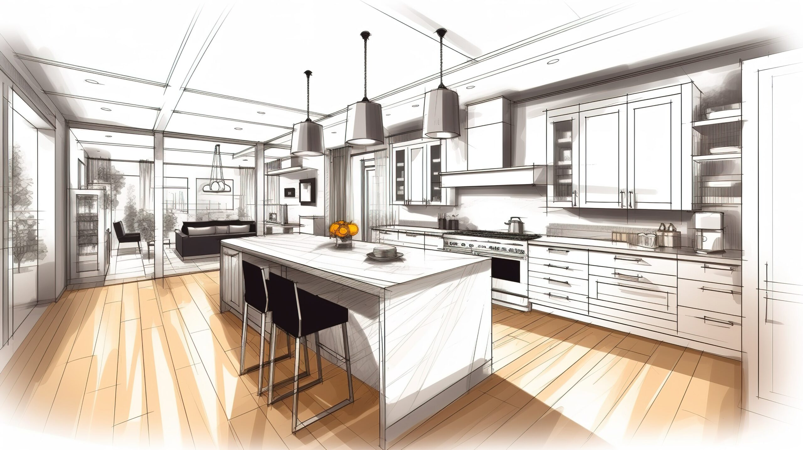 —Pngtree—elevated kitchen decor sketches of_8192311